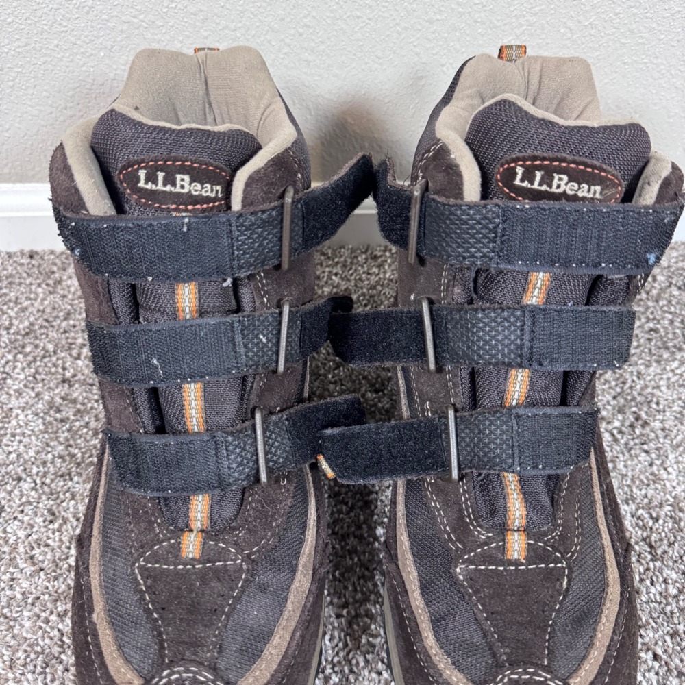 LL Bean Men's Tek 2.5 Primaloft Hiking Brown Suede Triple Strap Boots 12 Wide - Picture 8 of 11